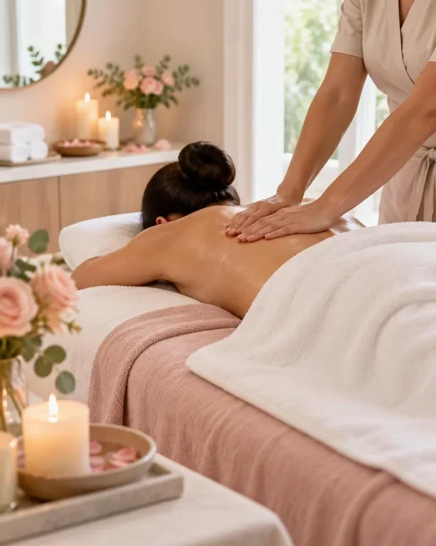 Masaje relajante de espalda en Marien Skincare Mérida